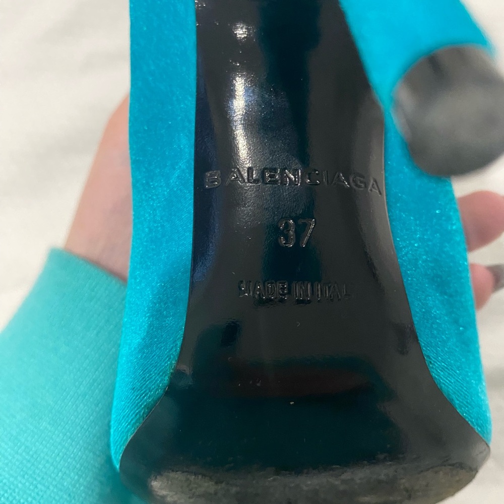 balenciaga baby blue sock heels size 7! - Picture 2 of 5